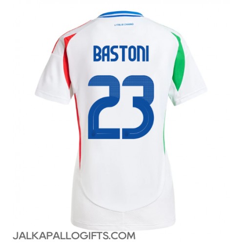 Italia Alessandro Bastoni #23 Vieraspaita Naiset EM-Kisat 2024 Lyhythihainen